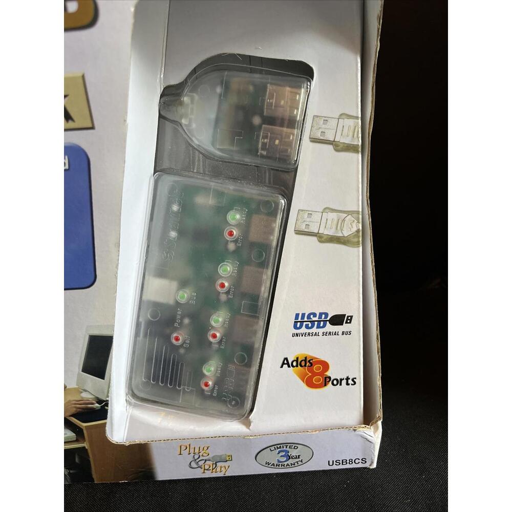 Stratitec 4 Port USB Hub Bonus 2 Pk  NIB Connect 8 USB Devices Flash Hard Drive - Picture 7 of 7